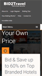 Mobile Screenshot of bid2travel.com